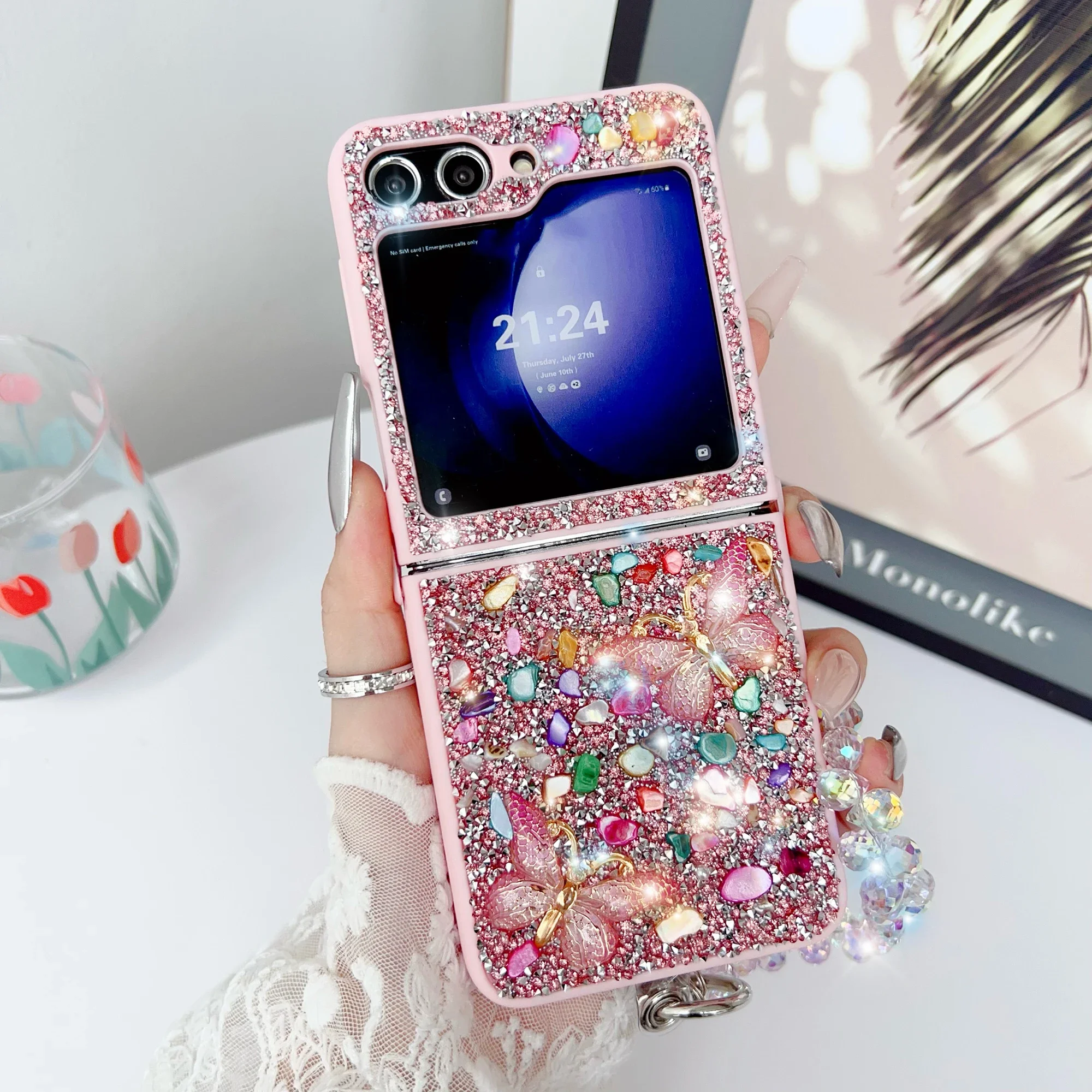 Samsung Accessories Phone - Luksusowe brokatowe etui na telefon Samsung