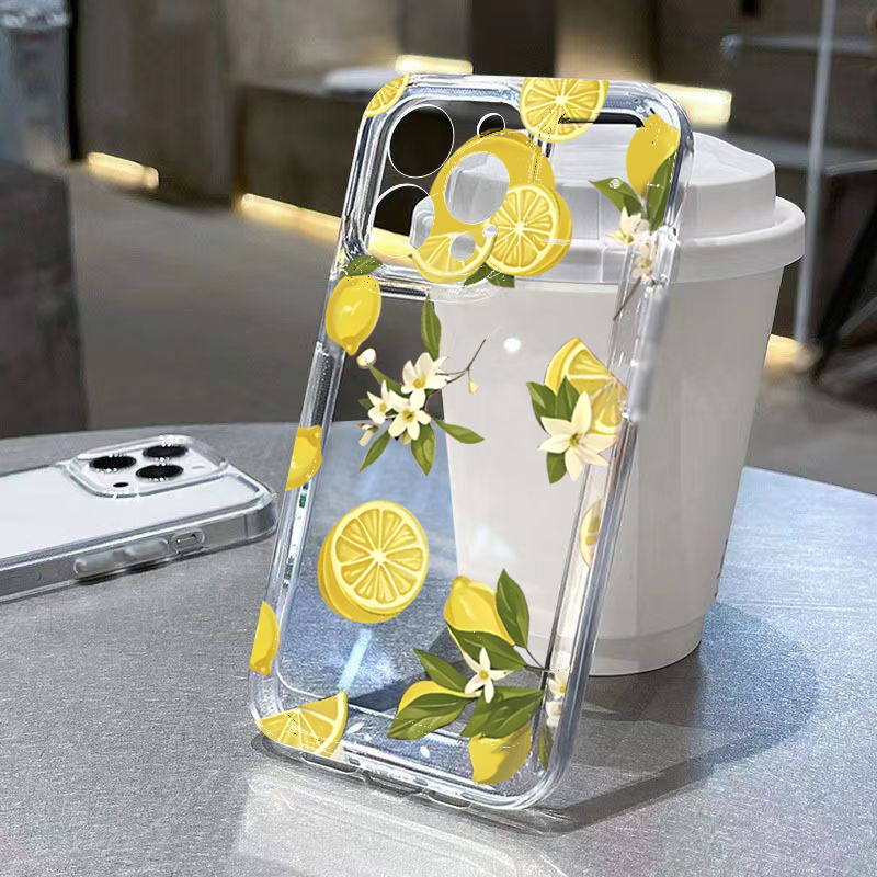 Samsung Accessories Phone - Letnie owoce Cytryna Kwiat Przezroczyste etui