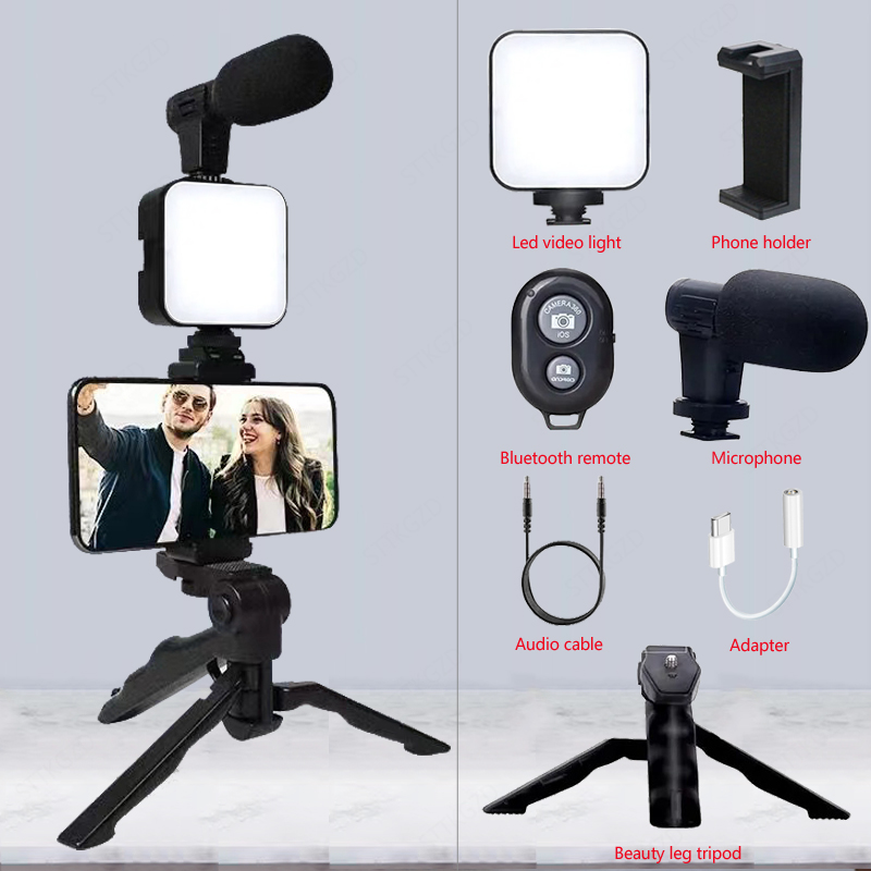 Youtube Phone Accessories - Zestaw do vlogowania na smartfonie AY49