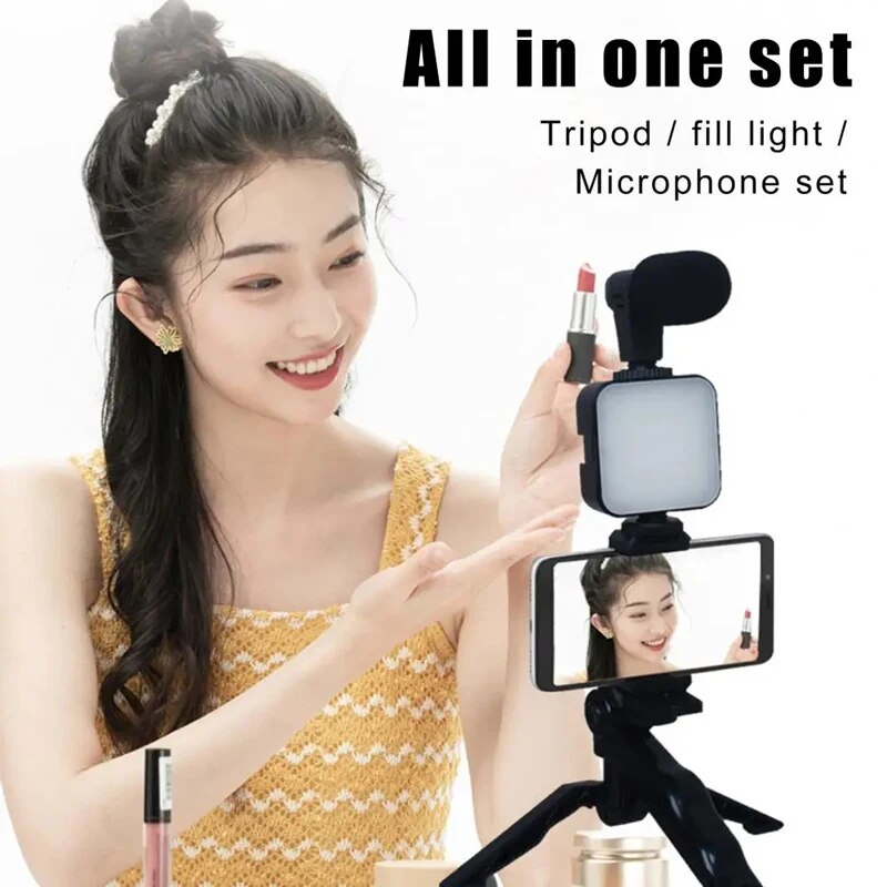 Zestaw do vlogowania smartfona – Youtube Phone Accessories recenzja i cena