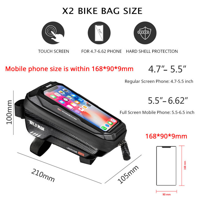 WILD MAN torba na rower przedn – Youtube Phone Accessories recenzja i cena