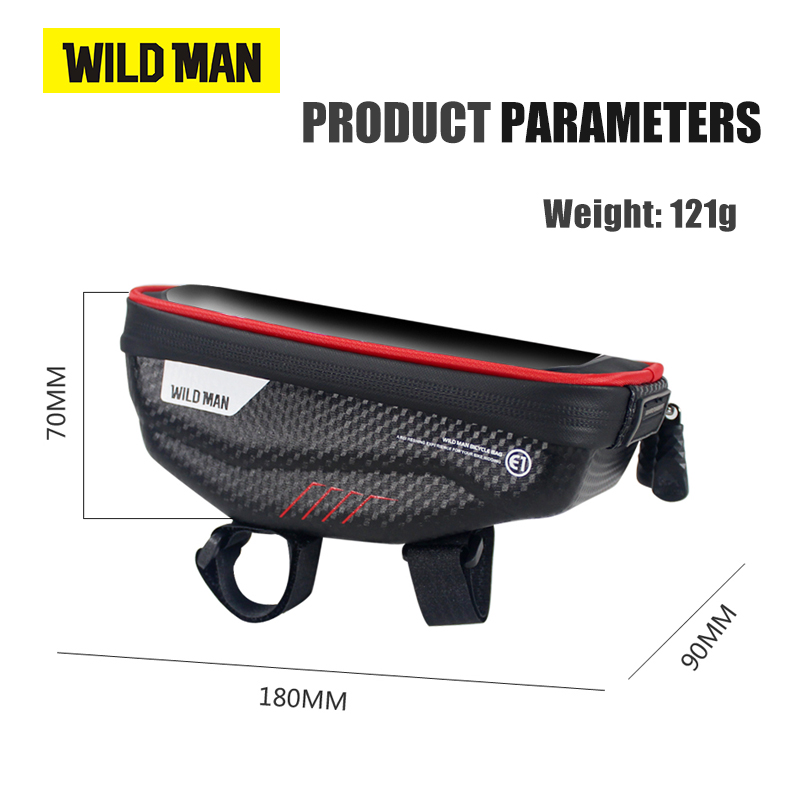 WILD MAN Bicycle Bag 6.0 Inch  – Youtube Phone Accessories recenzja i cena