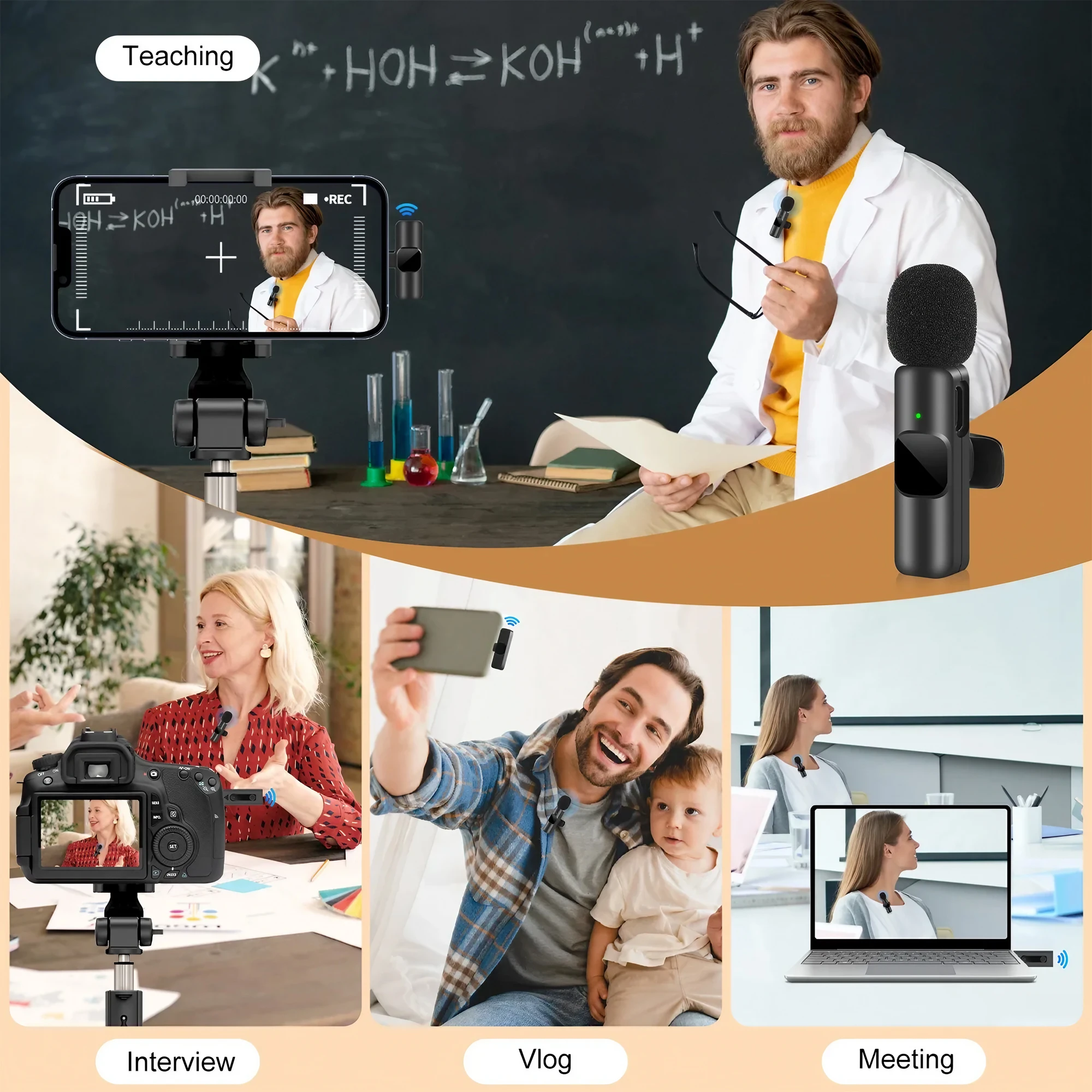 Bezprzewodowy mikrofon krawato – Phone Accessories Magnetic recenzja i cena