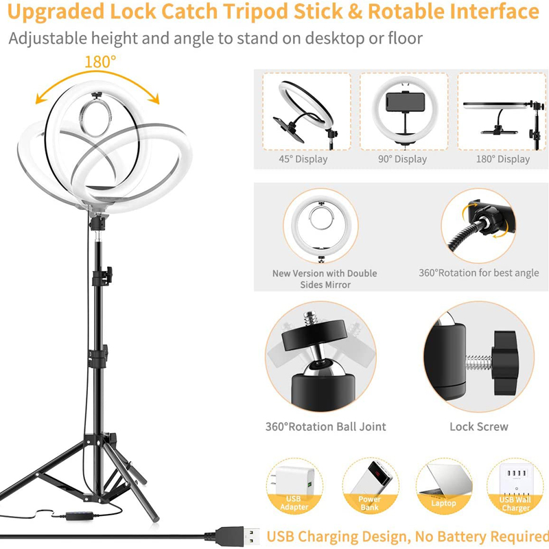 Lampy pierścieniowe LED 16cm 2 – Youtube Phone Accessories recenzja i cena